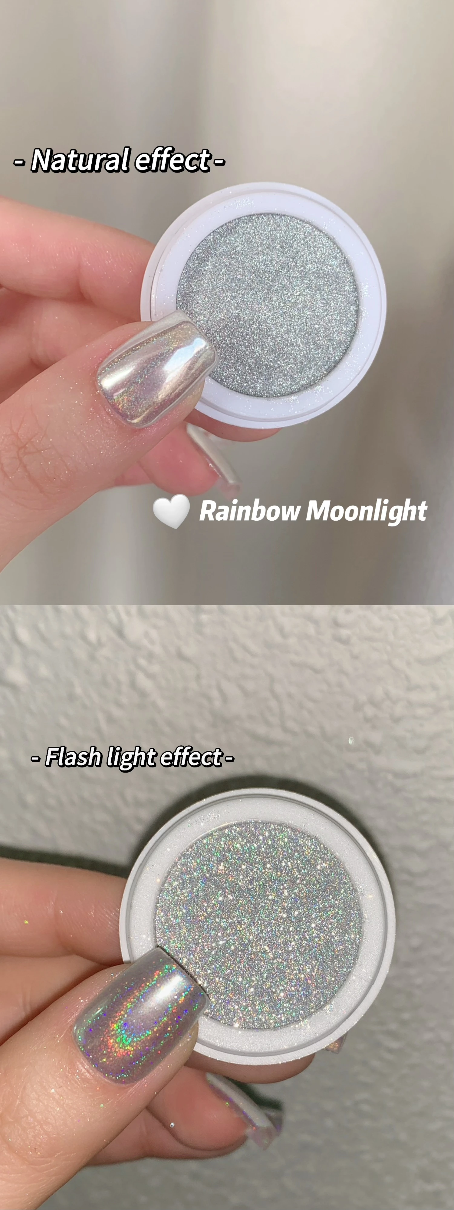 Wholesales Mica Nail Art Pigment Chrome Powder Rainbow Moonlight Powder