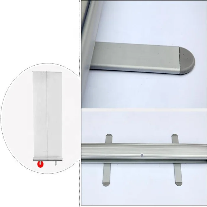 portable advertising roll up banner stand aluminium 85x200cm
