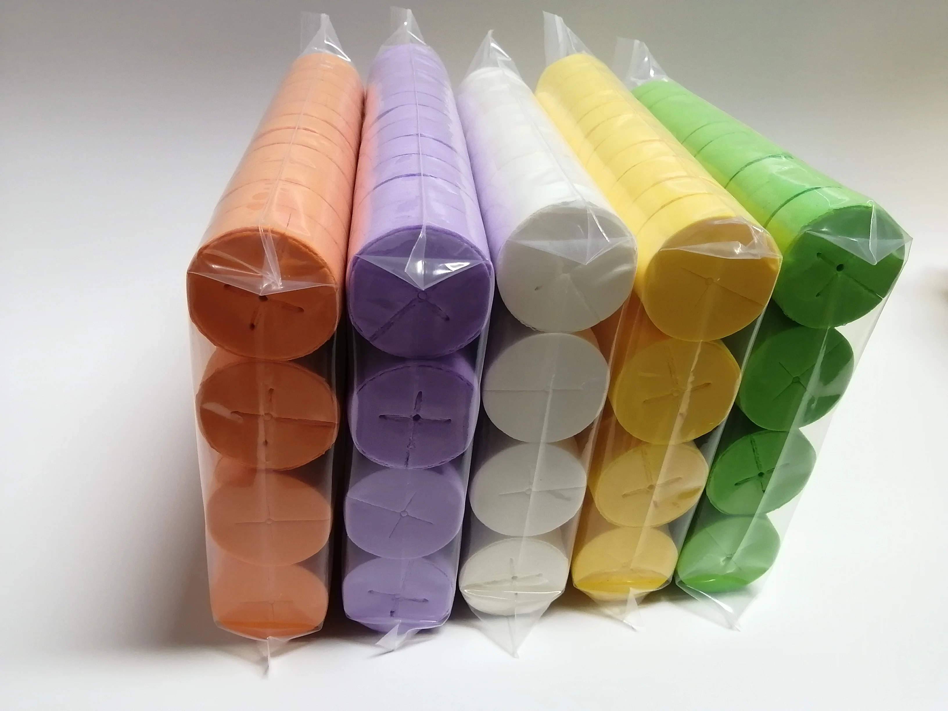 Clone Collars, Neoprene Inserts 2 inch for Clone Machines and 2 in Net Pots in Hydroponic Systems Green Color 75 Pack (6-Colors-