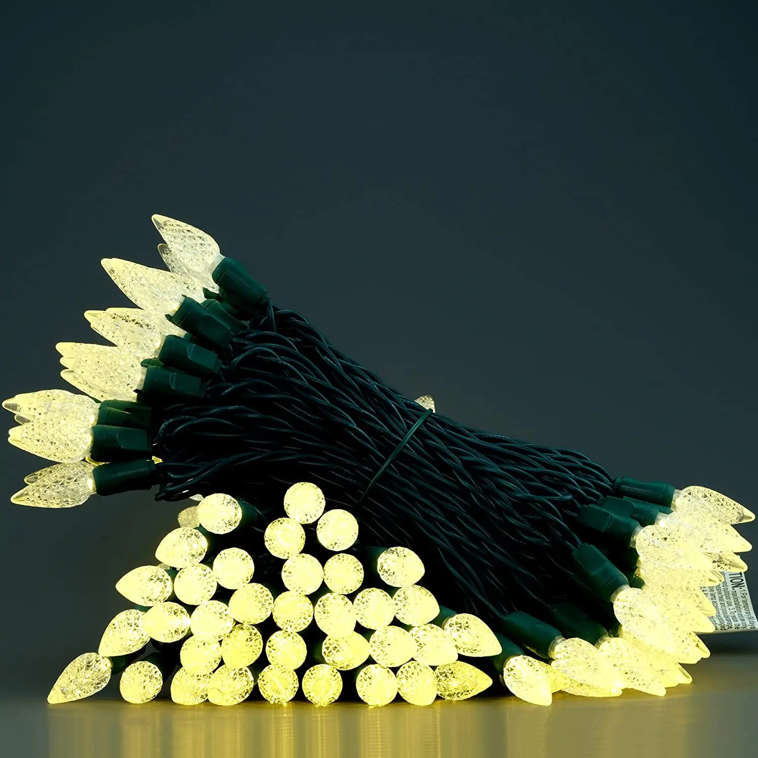 UL 100 Bulbs LED C6 Christmas String Lights