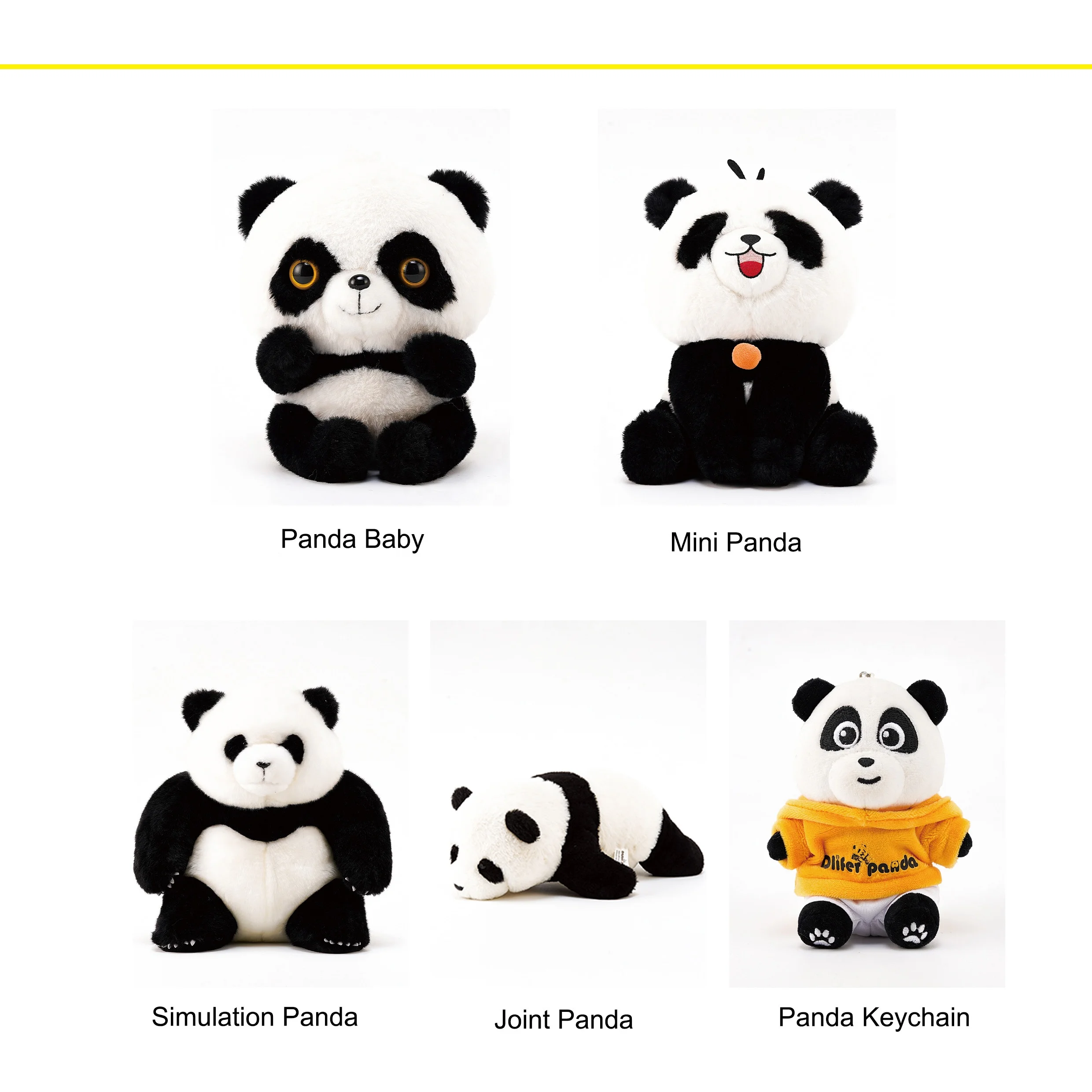 High Quality Realistic Giant Stuffed Panda Toy Luxury Plush Bear for Unisex Made with PP Cotton Chinese Panda Design