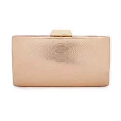 Часы Kiss розовое золото элегантный свадебный женский клатч вечерняя сумка