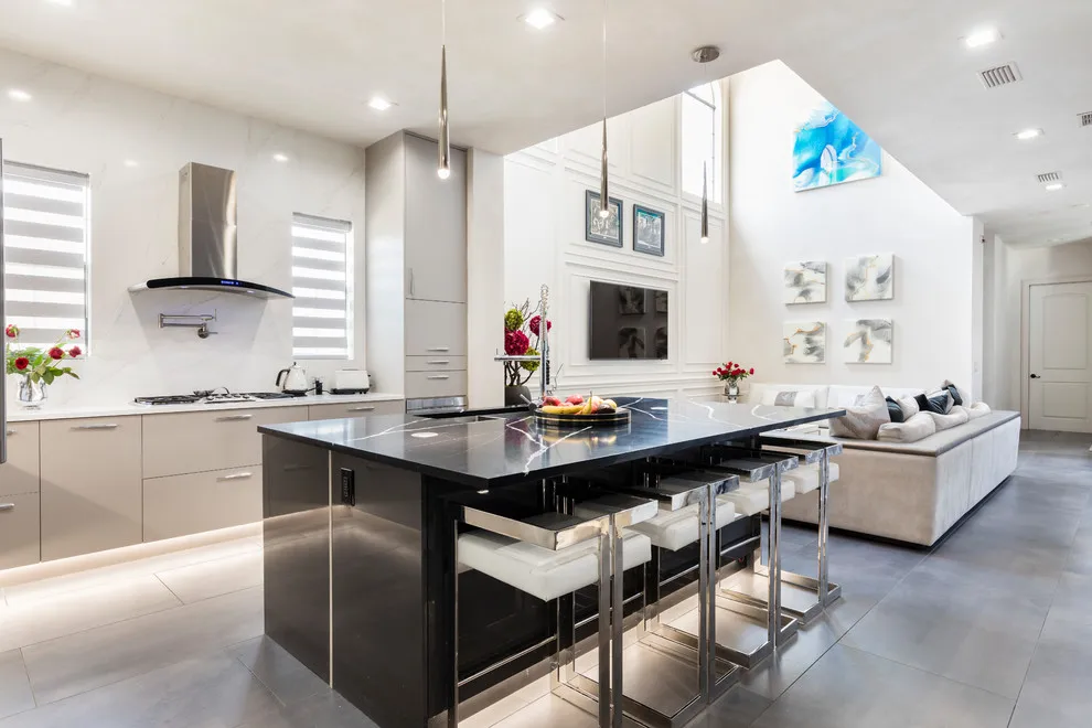 Aluminum Hanger Wood Color Open Wardrobe walk in closet bedroom furniture with LED Light