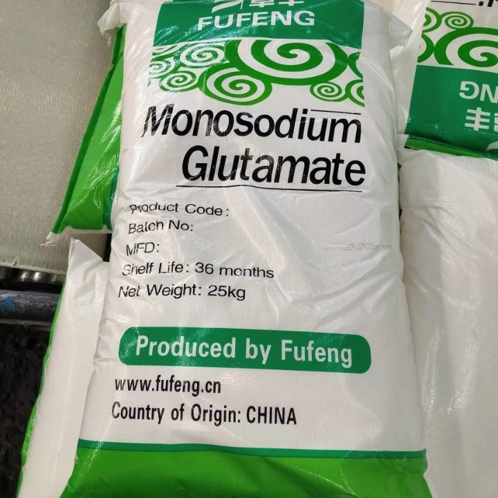 GLUTAMATO MONOSODICO Price Fufeng Linghua Meihua Chinese Salt 20 30 40 60 80 90 100 120mesh Clear Bag White Lotus Mason Mesh CAS