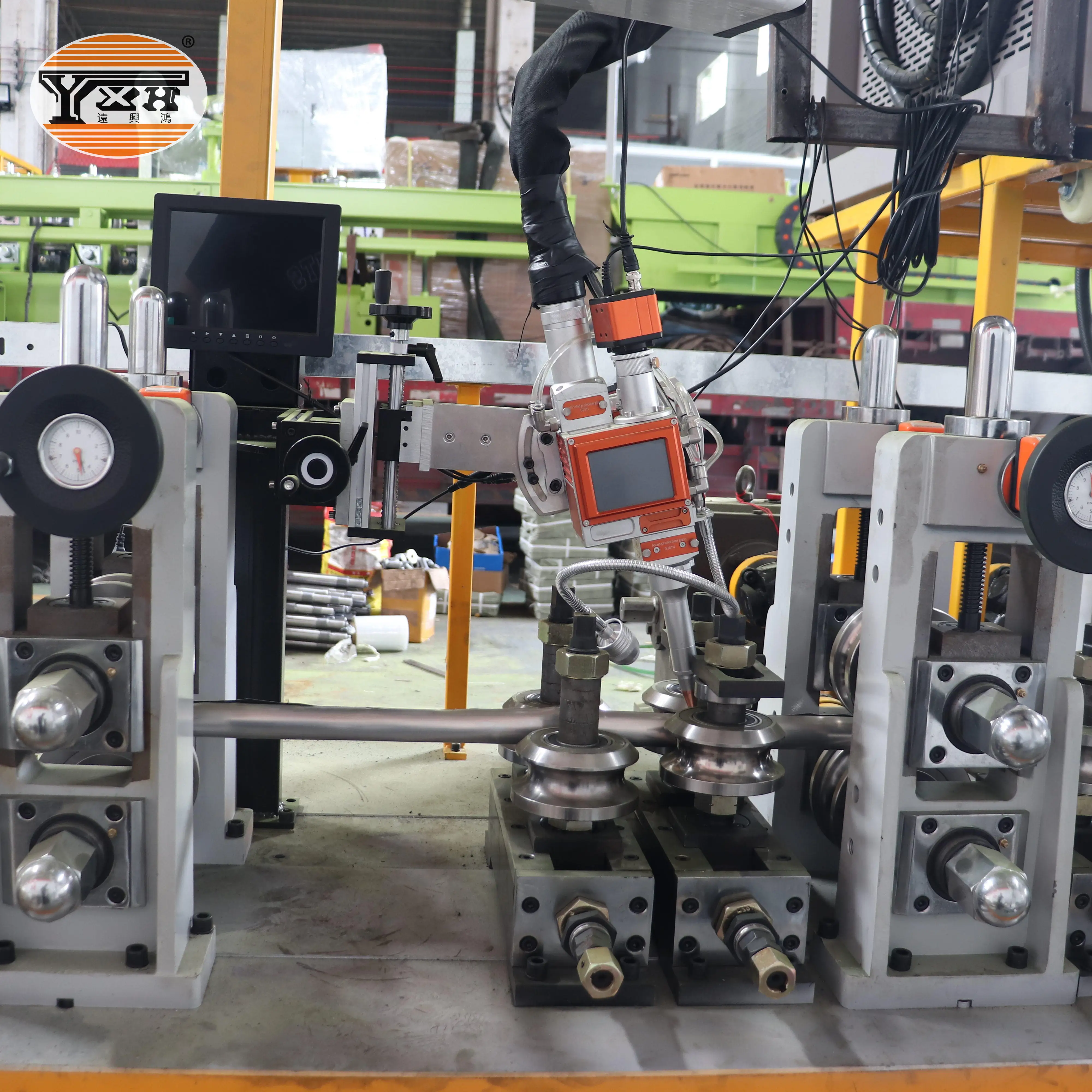 Furniture Stainless Steel Pipe Making Machine For Round / Square / Rectangle / Oval Pipe