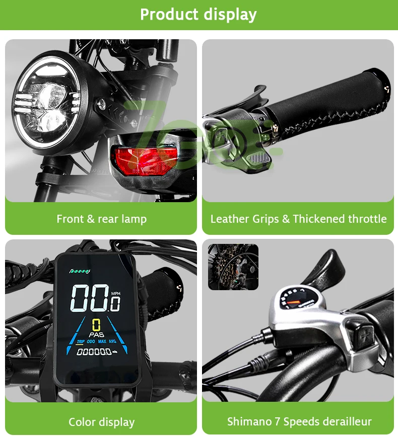 7GO Durable Offroad 48v Fat Tire Electric Bike Heavy-Duty Design for Trail Riding and Rough Terrain