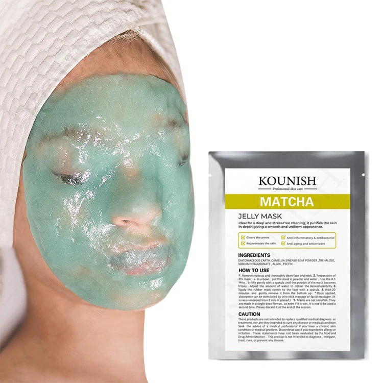 Moisturizing Face Masking Powder Pouch Good Quality Argireline Seaweed Face Mask Powder