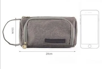 Вместительный цветной дорожный Чехол для ручек и карандашей на молнии