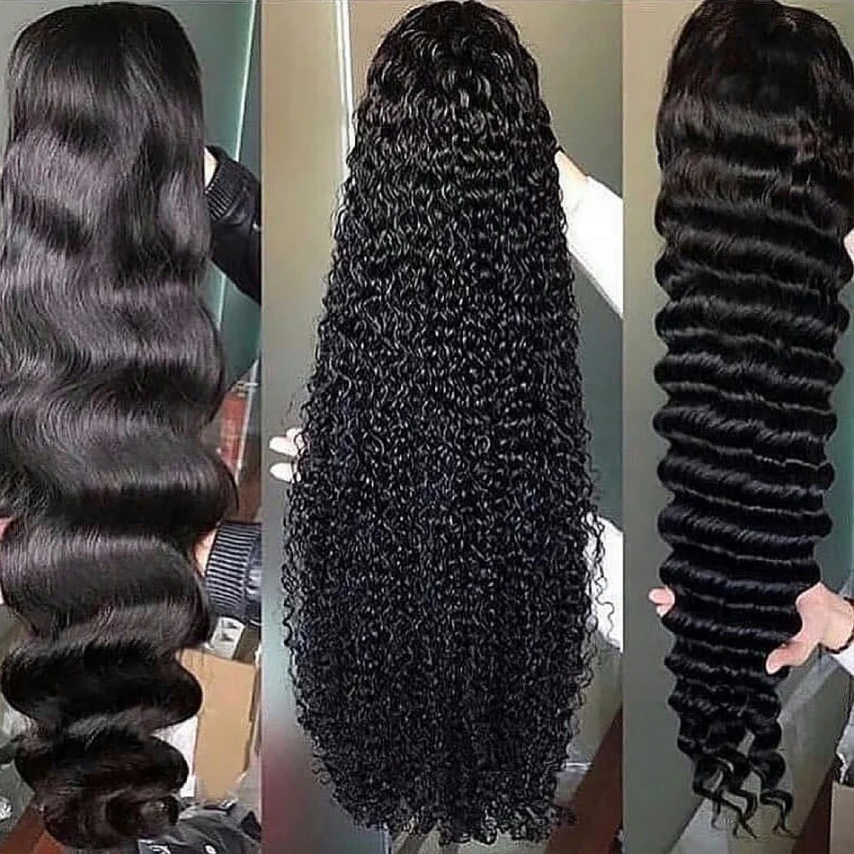 360 Transparent Glueless HD Human Hair Extensions Lace Front Wigs,Straight 360 Frontal Full Lace Human Hair Wig for Black Women