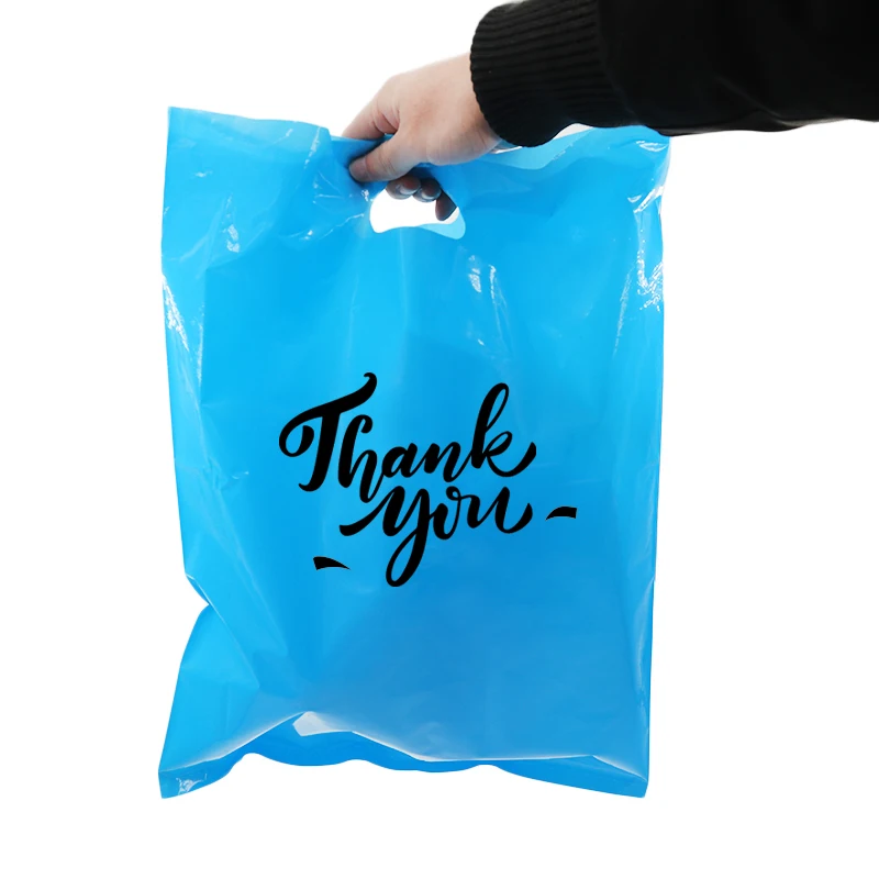 High Quality Best Price Eco Personalized Poly Plastic Die Cut Handle Plastic Bags For Clothing