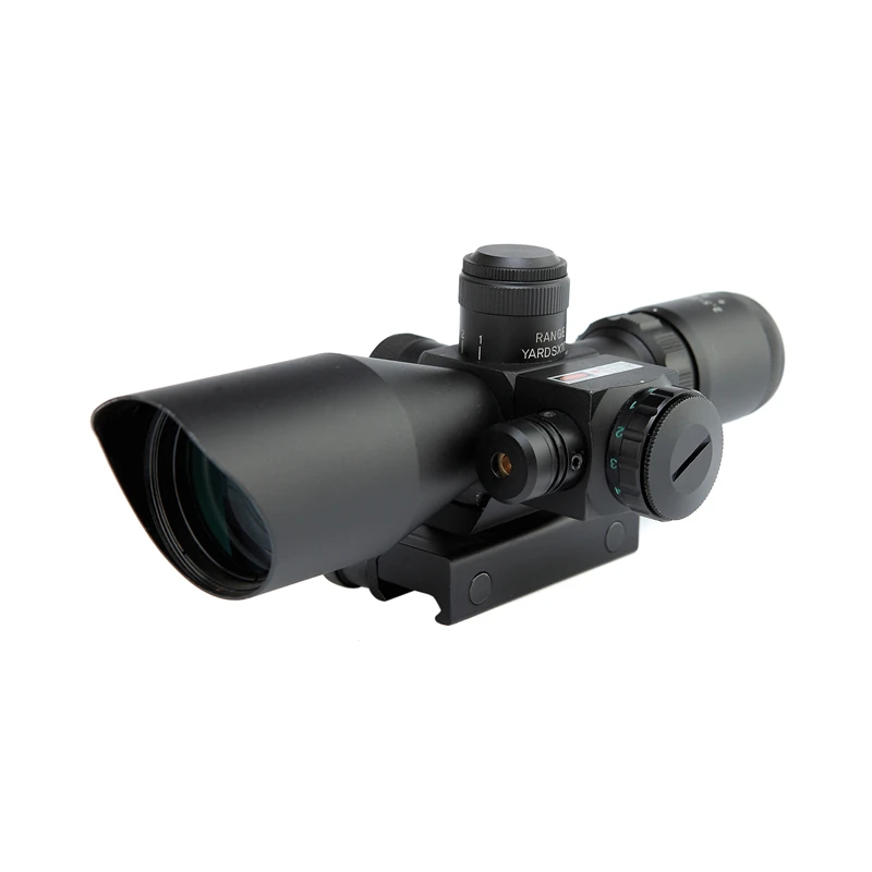 Factory Compact Scope 2.5-10x40E Red&Green Illuminated Scope With Red Sight Scope