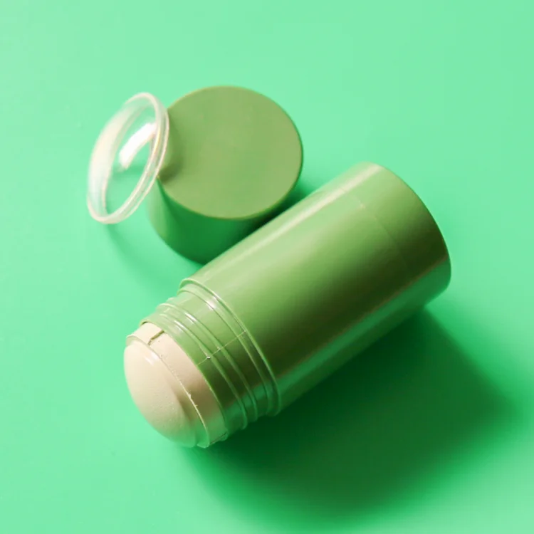 Wholesale beauty skincare smooth cleansing green tea matcha mud face mask stick