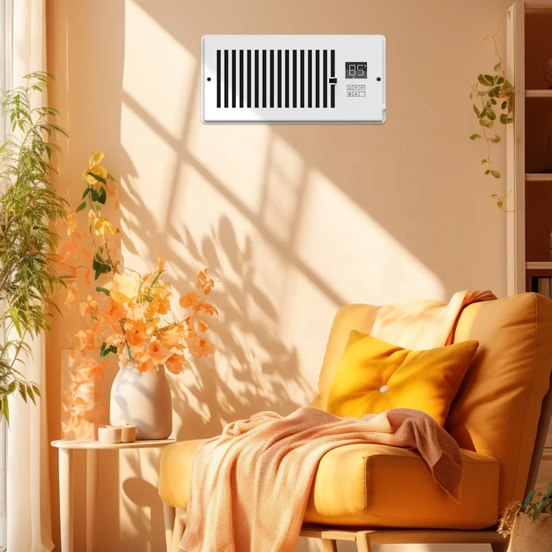 Good Quality Metal Register Cover with Fan,Booster Fan Register for HVAC Ventilation