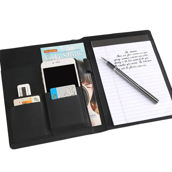 
Multi-functional interior design fabric portfolio with notepad for promotion 