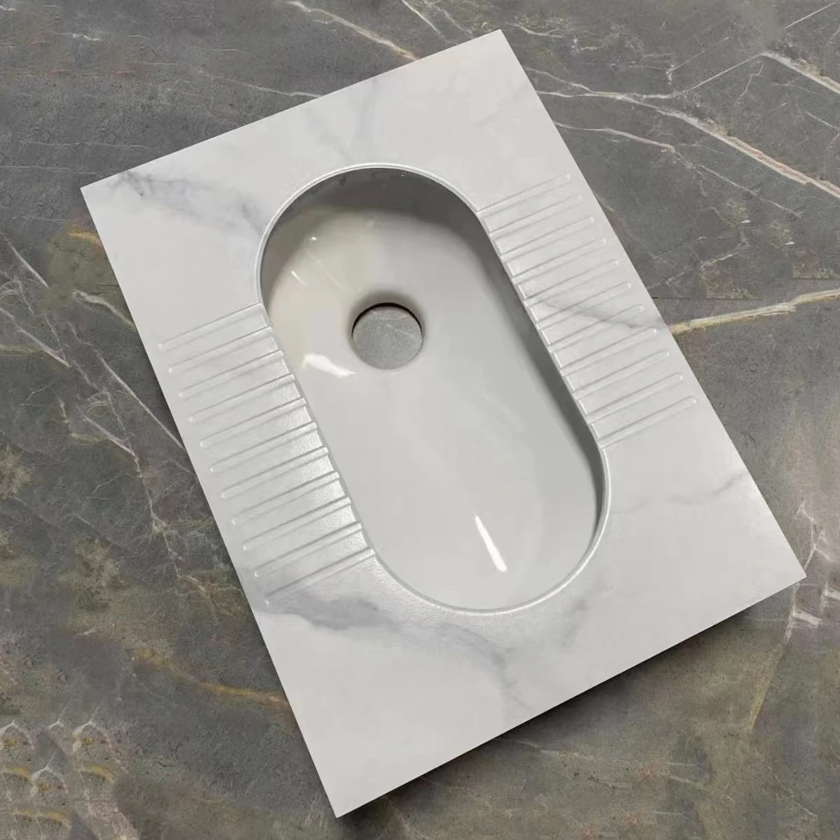 Good Quality Bathroom Sanitary Ware Toilet Bowl Bathroom Wc Sintered Stone Marble Squatting Wc Pan Toilets