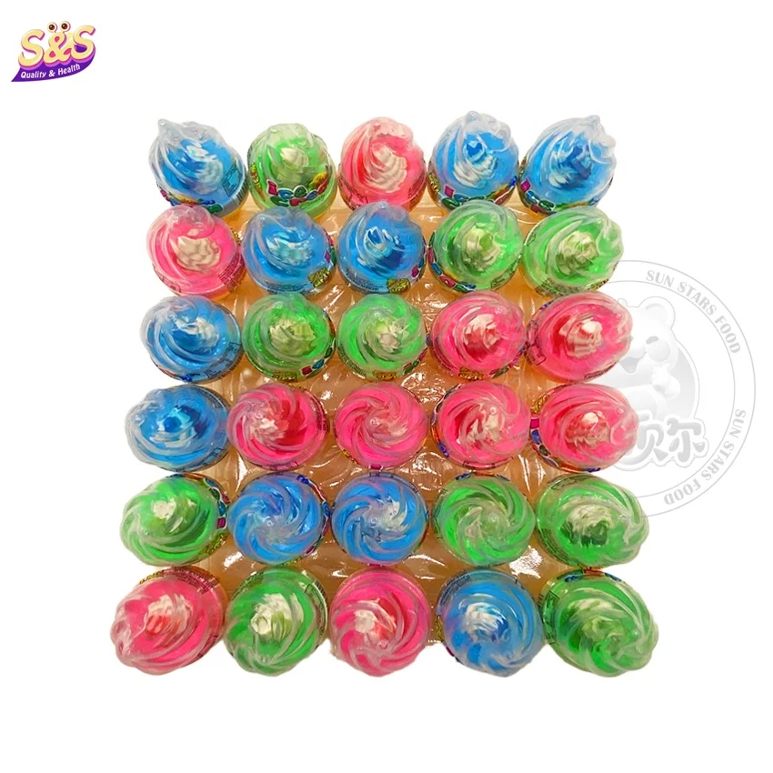 New ice cream shape bottle with sour powder pacifier toy candy sweet fruity hard candy lollipop