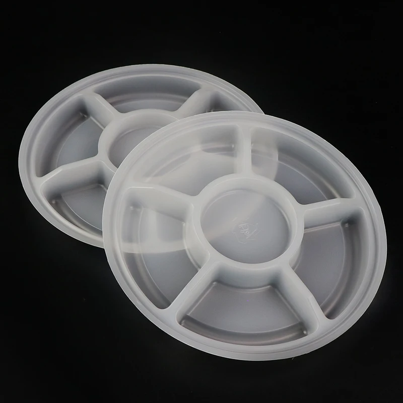 6 In 1 White Insert Inner Tray Packaging Round Box With Inner Tray Food Blister Inner Tray