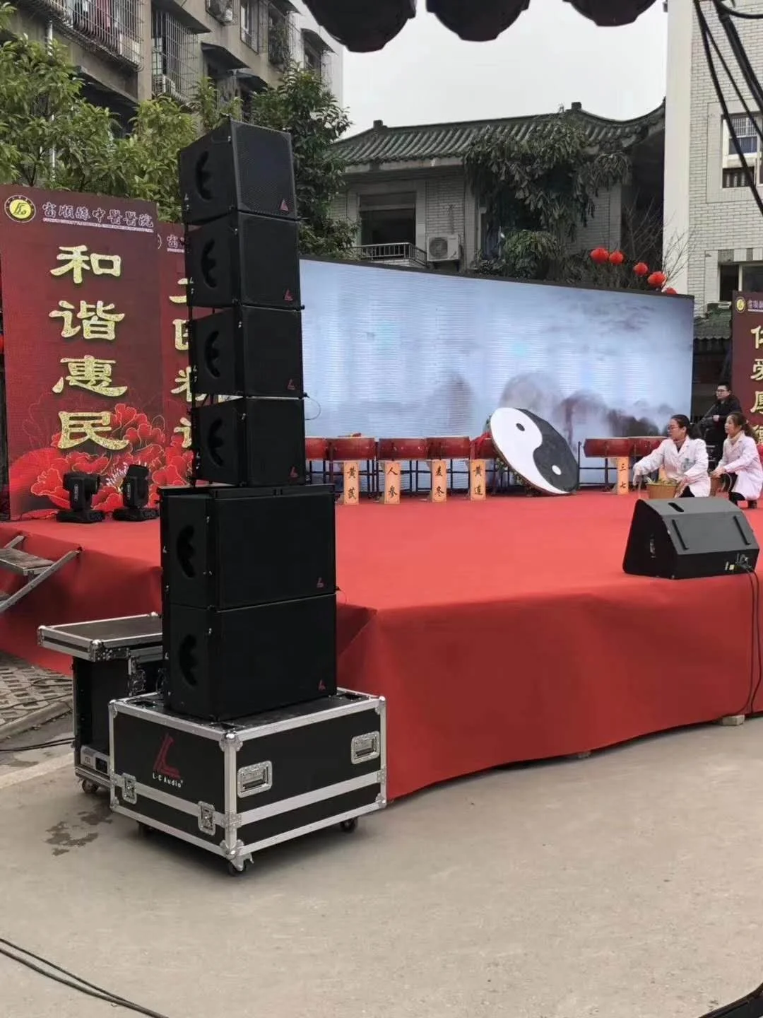 Variable modeling single 10 - inch active array speaker set 8+4 Suitable for medium and small performances