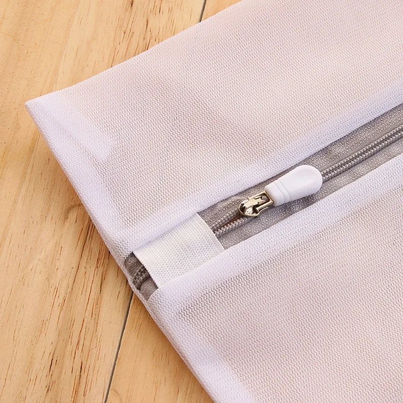 Gray Zipper Mesh Wash Bags Household Washing Machine Bag For Laundry Underwear Bra Socks Dirty Clothes Organizer Laundry Basket