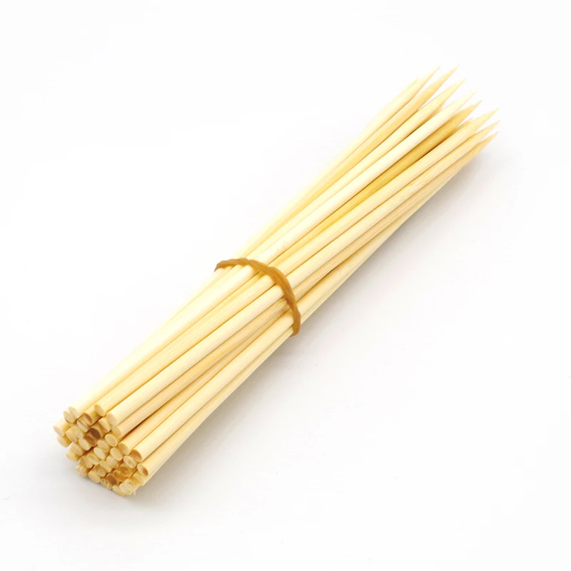 Wholesale barbecue bamboo and wooden bbq skewer