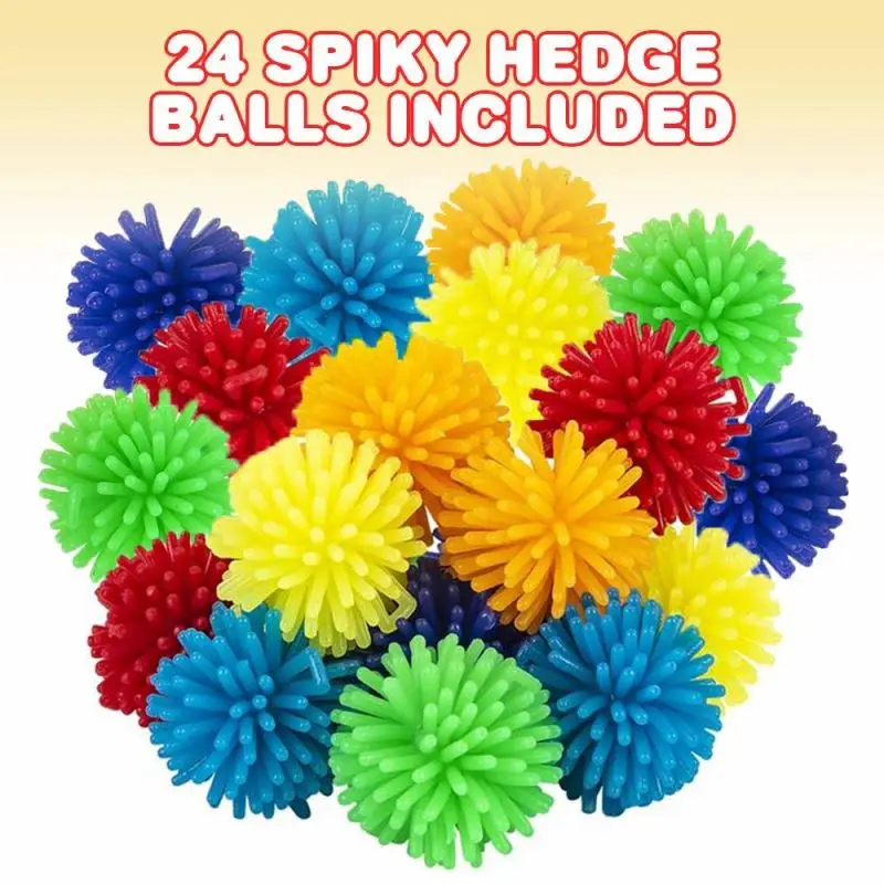 Spiky Massage Balls for Kids Mini Soft Sensory Balls in Various Vibrant Colors Calming Sensory Fidget Toys