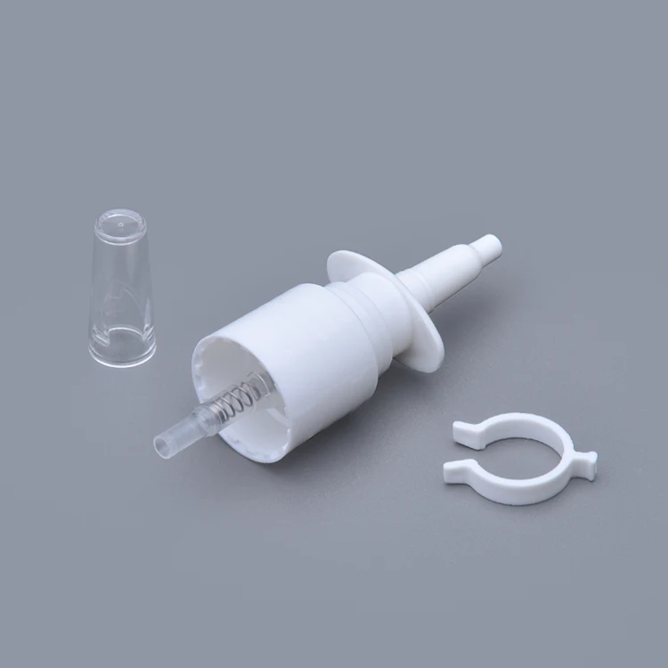 Custom white 18/410 20/410 plastic pp nose medical fine mist nasal spray pump