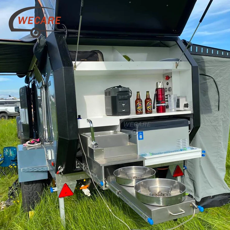 Wecare New Design Real Price Offroad Trailer RV Camper Caravan Camper Travel Trailer with EEC