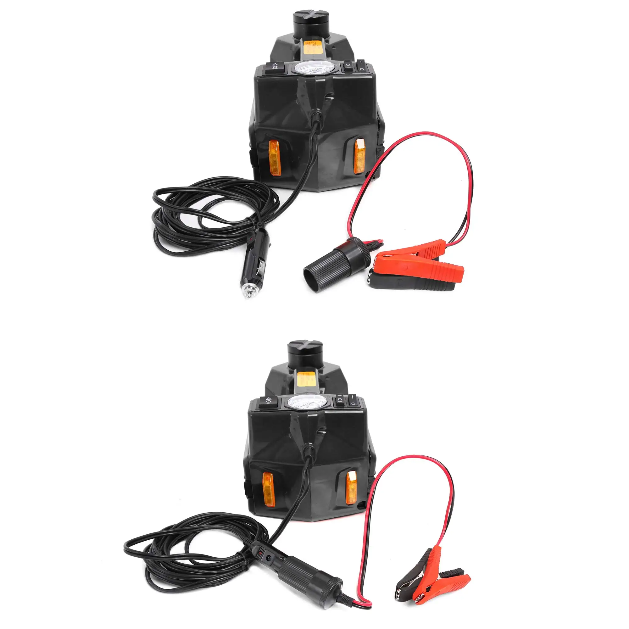 12V 5T Car electric tire lifting car jacks with impact wrench and tire gauge air pump