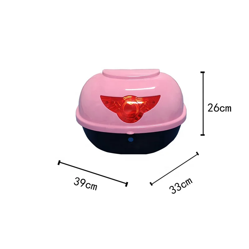 Reliable Quality  Plastic Pink Scooter  Motorcycle Trunk Luggage Tour Tail Box