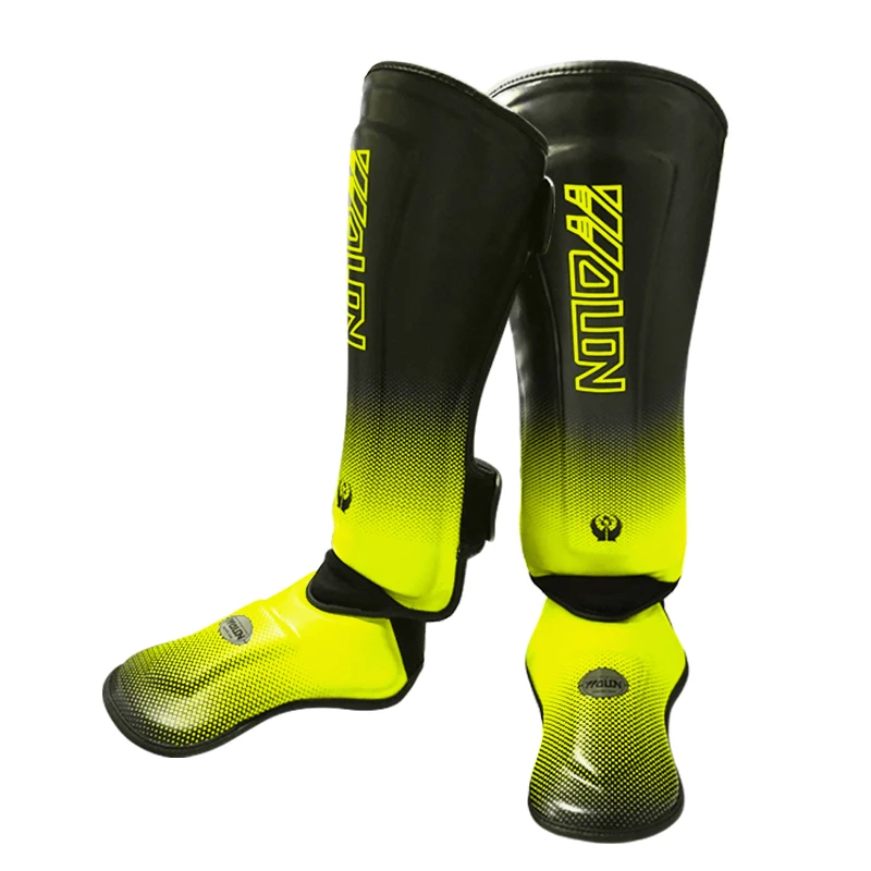 WOLON  2022 new Custom logo Muay Thai  shinguards   Special shin and instep shin  protector Shin Pad