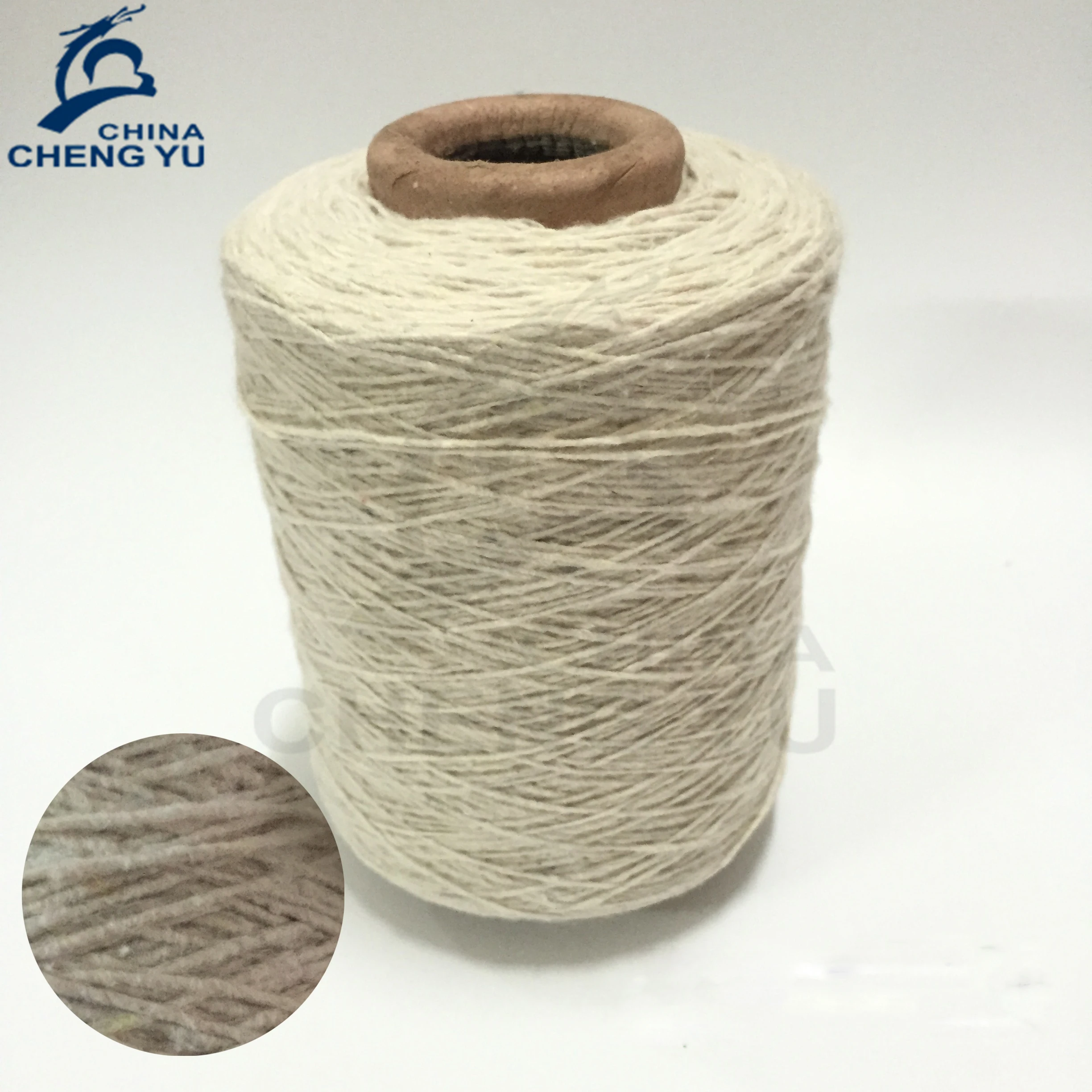 cotton blended polyester recycle blanket production the cheapest stocklot yarn