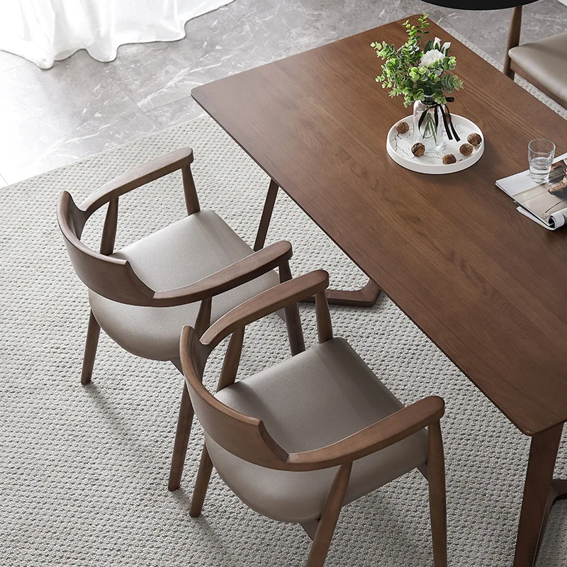 Wholesale Vintage Solid Wood Dining Chair Modern Book Table Chair Dining Room Backrest Beech Study Chair