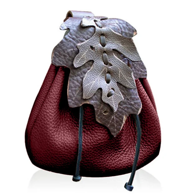 ecowalson   Renaissance Belt Pouch Leather Pouch Steampunk Waist Bag Medieval Leather Belt Pouch Fanny Pack Hip Vintage Belt Bag