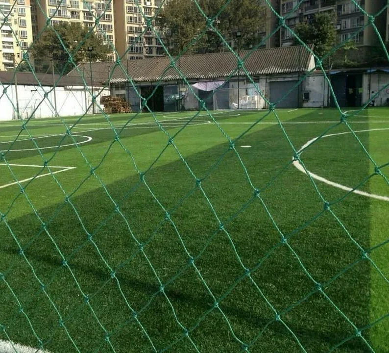 Professional PE materials Green White color Artificial Turf Football fields Net for Fence and Roof