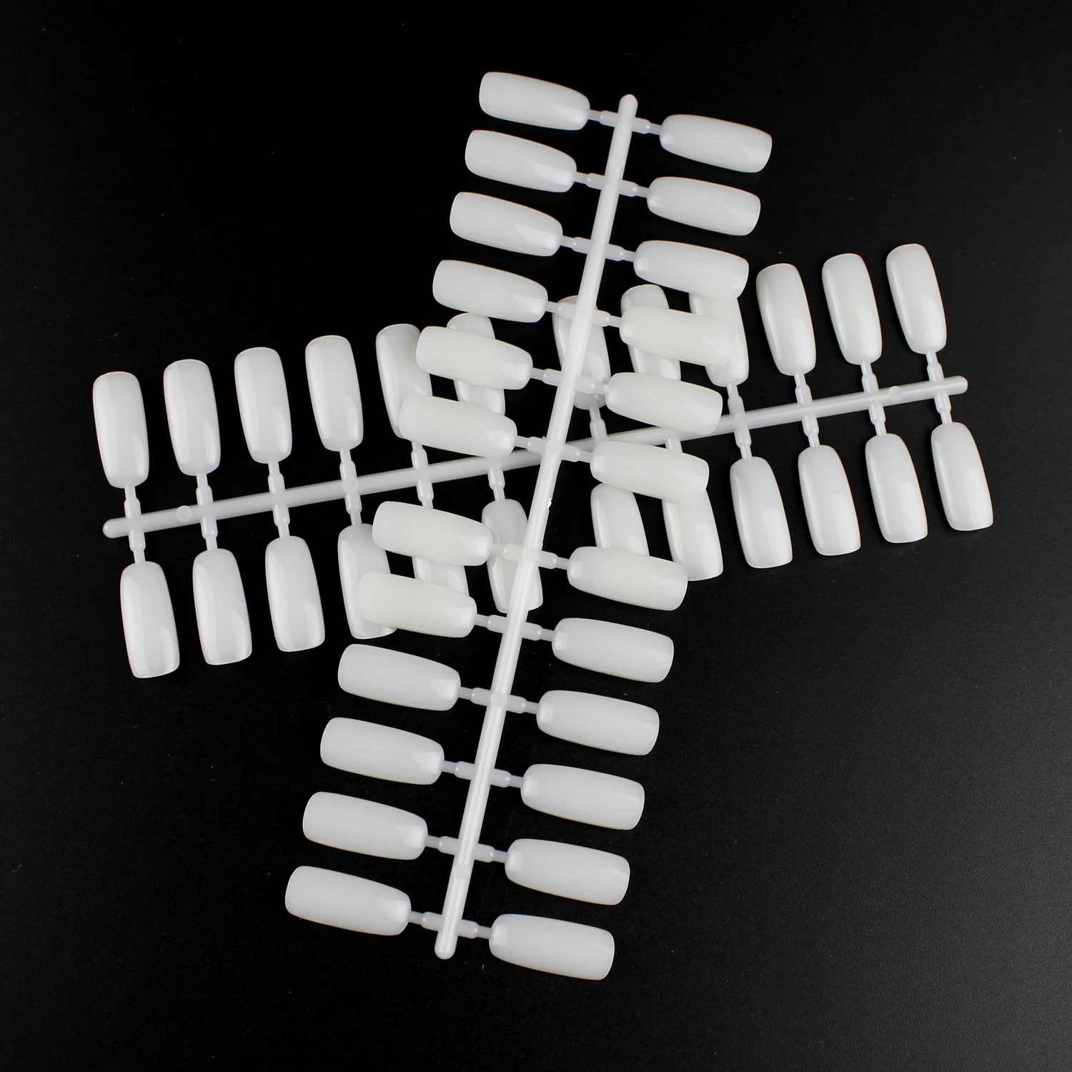 200 Tips Oval Nail Art Color Showcase Stand Swatches Plate Board Black Practice Plaque Nail Polish Display