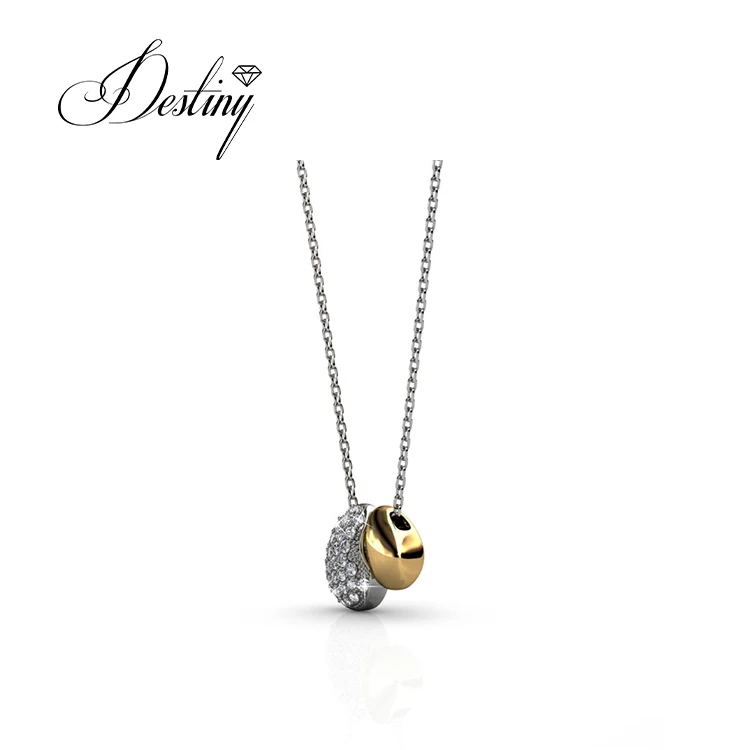 Premium Austrian Crystal Jewelry S925 / Brass Lucky Bean Pendant Wholesale Elegant Beaded Necklace Designs Destiny Jewellery