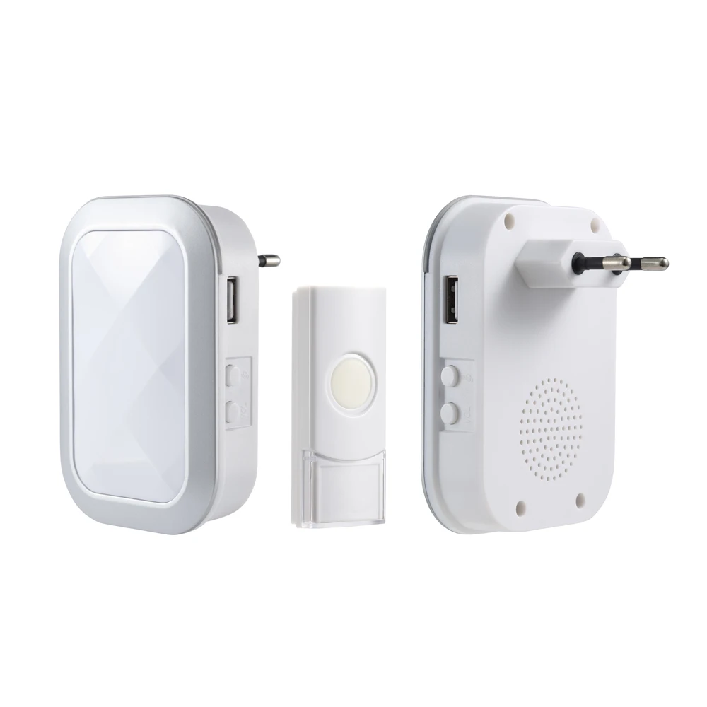 Home Waterproof Plug-in Long Range Wireless Doorbell