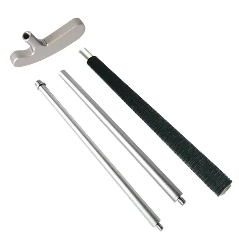 Two-Way Aluminum Alloy 3-Section Foldable Right/Left Handed Golf Putter Club Practice Golf Putter for sale