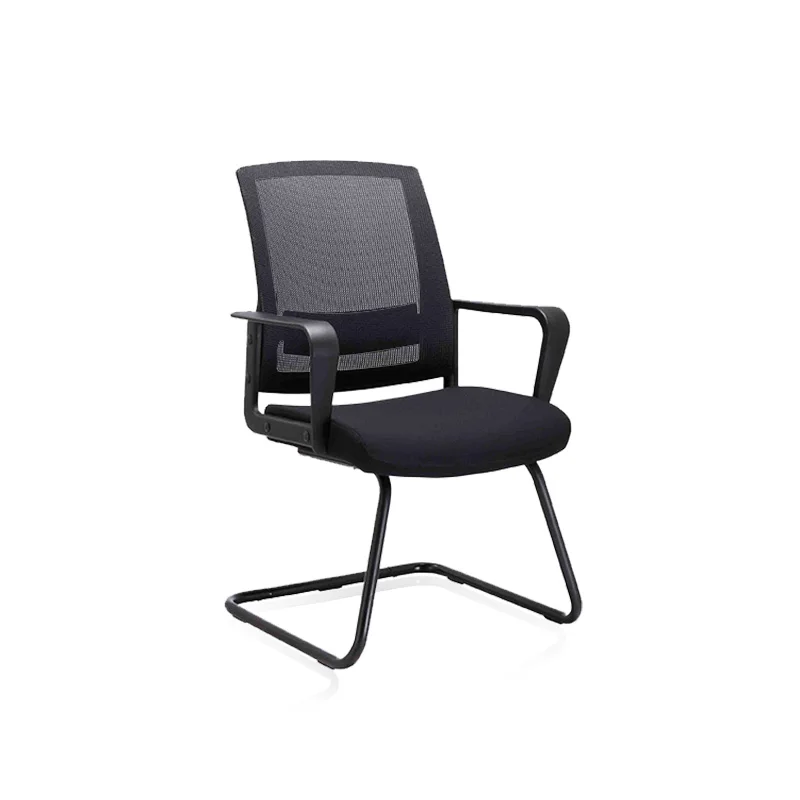 
Unique Bow Frame Comfortable Modern Reception Office Chair 