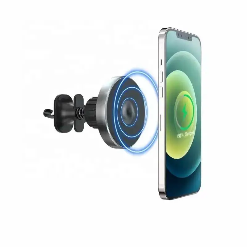 Оптовая продажа, автомобильные гаджеты 15 Вт, магнитное Быстрое беспроводное зарядное устройство Magsafing для телефона i12 Pro, автомобильные гаджеты, держатель для телефона