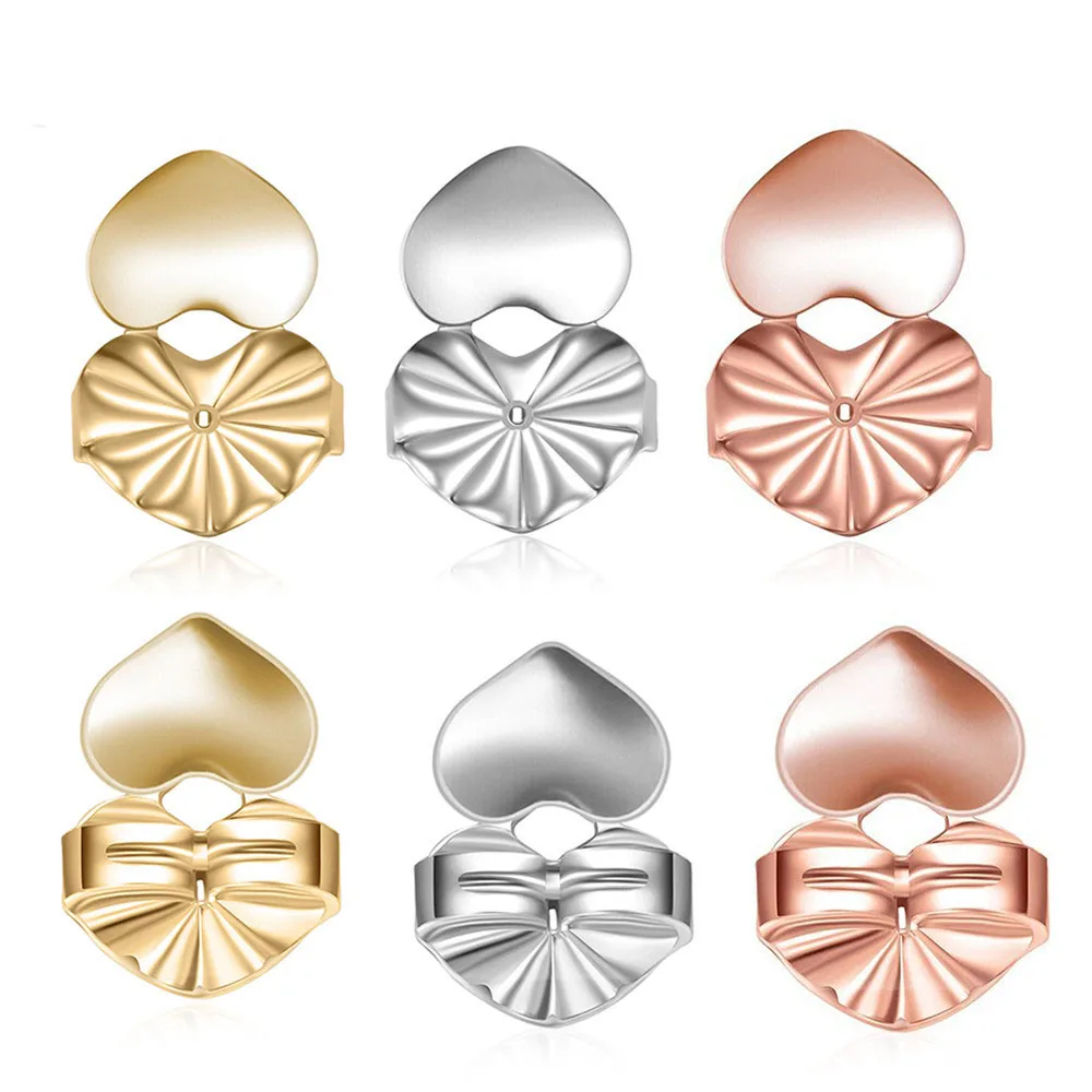 Factory direct sales New Fashion Heart Crown Owl Magic Earrings Backs Support Earring Lifts Fits All Post Earrings For Women