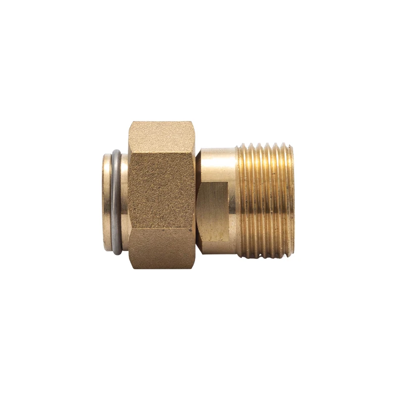 Direct Head Male/Female Hexagonal Brass Faucet Connector Plumbing Pipe Joint Connector Fittings