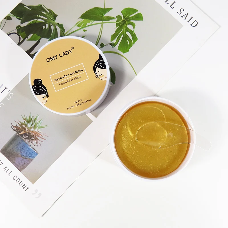 Private Label Custom Aging and Anti Wrinkles Collagen Crystal Eye Mask for Dark Circles