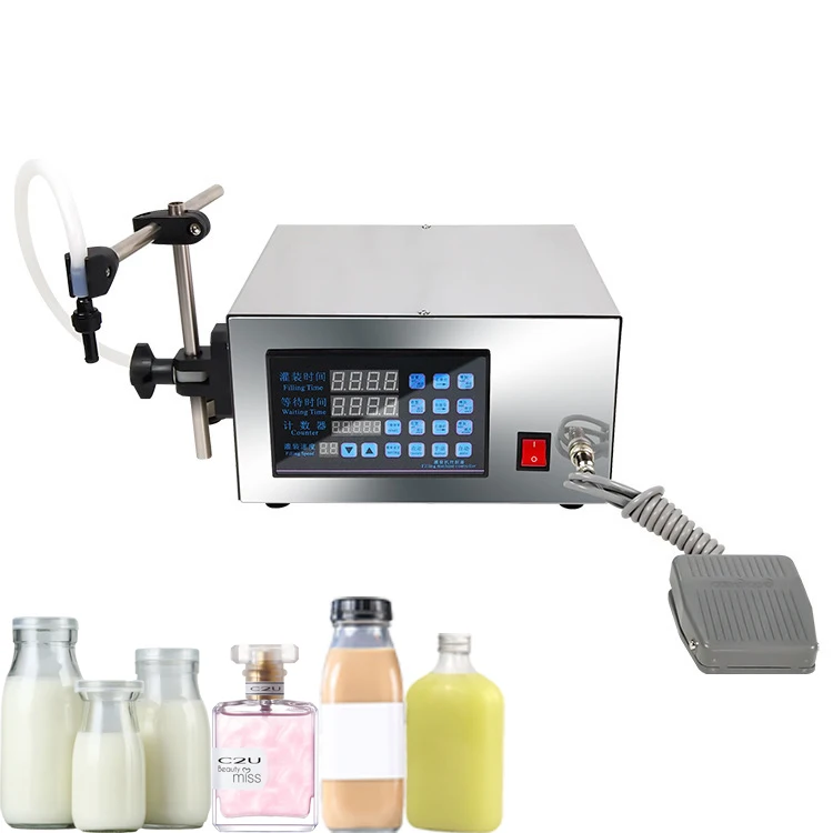 1/2/4/6 Heads alkali Acid corrosion Resistance Hot Semi Automatic Juice Water Bottling Liquid Filler Filling Machine