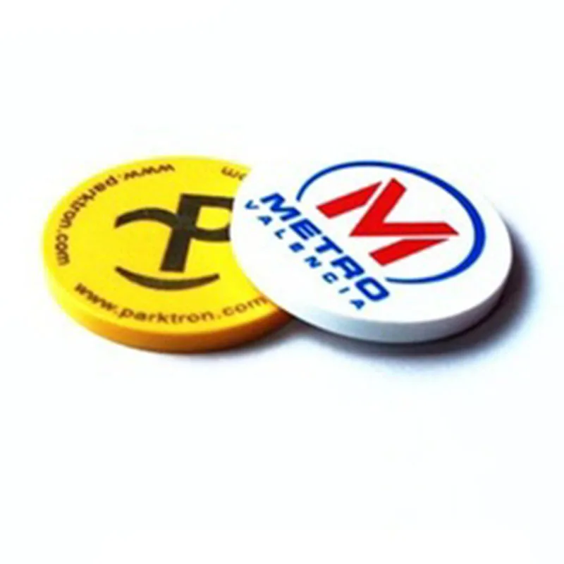 Free sample Waterproof Access Control Card RFID Coin Tag for Metro Subway Token 125khz Rfid Tags