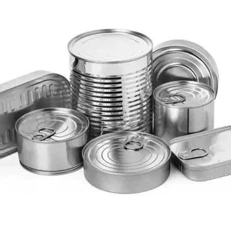Food Grade Printing tinplate can 500ml with easy open lid for food packaging