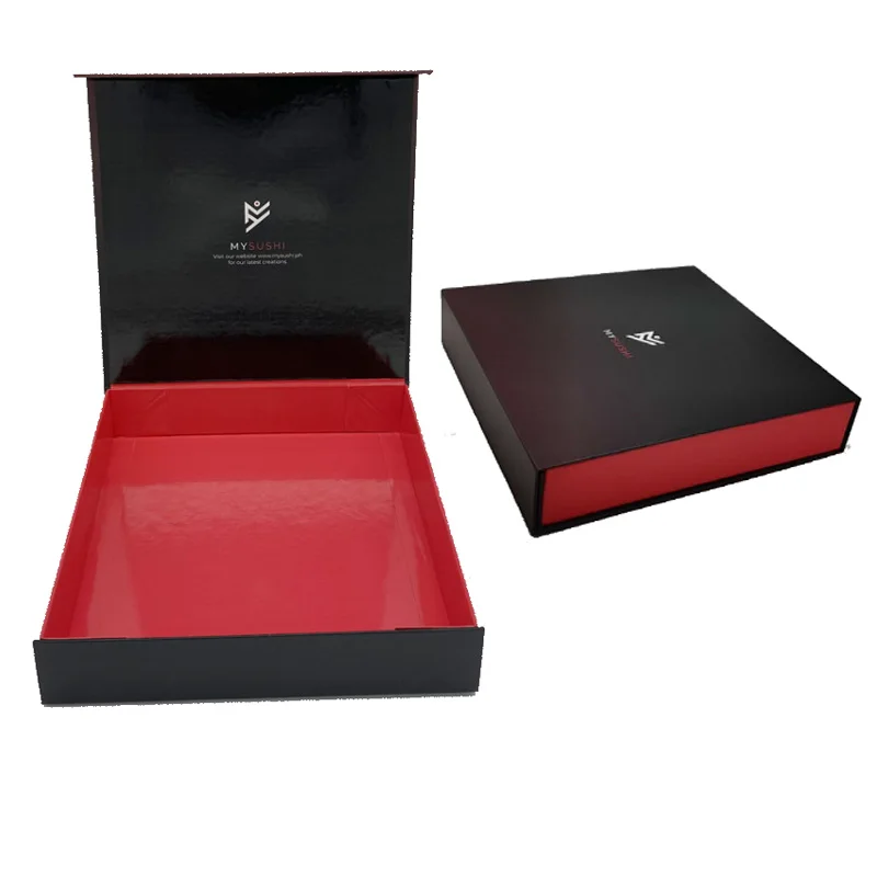 Wholesale Recycled Food Sushi Packaging Box Take Out Personalized Magnet Luxury Gift Sushi Lunch Packing Box