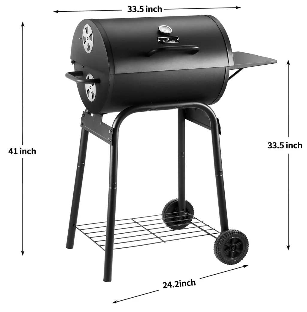 Foldable Carbon Stove - Aluminum Alloy Smoked Barbecue Stove with Exhaust, Suitable for Outdoor Dining