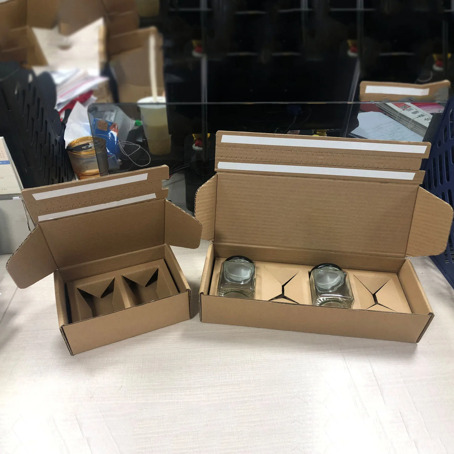 Postal Mailing Adhesive Strip Gift Box Packaging Manufacture Custom Logo Purple Self Seal Mailer Box