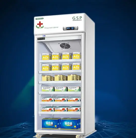400L-1200L medicine shade cabinet commercial medical hospital medicine display cabinet refrigerated single door pharmacy freezer